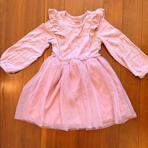 Cat & Jack Soft Blush Ruffle Dress